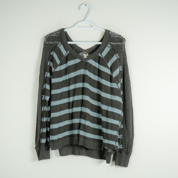 Free People Sweaters - Free People Stripe Knit Lightweight Sweater M